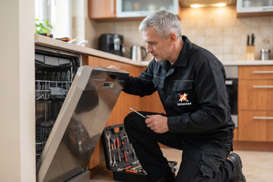 Które części w zmywarce najczęściej wymagają wymiany? serwisar-31